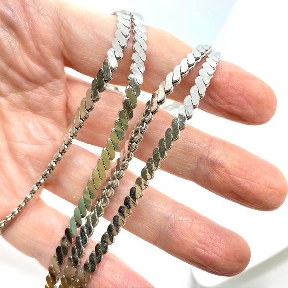 KOREA Silvertone Vintage Chain 30" - Picture 3 of 8